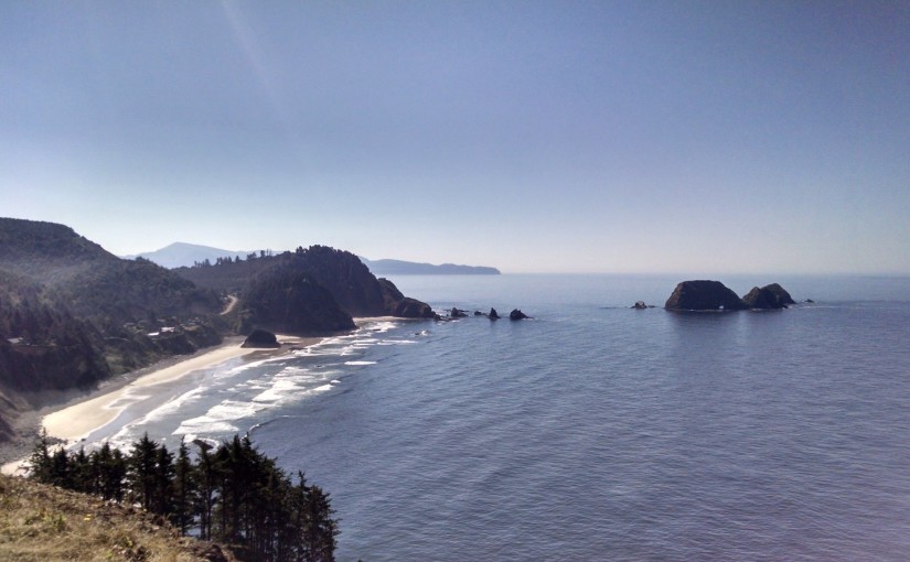 The view from Cape Lookout looking south.